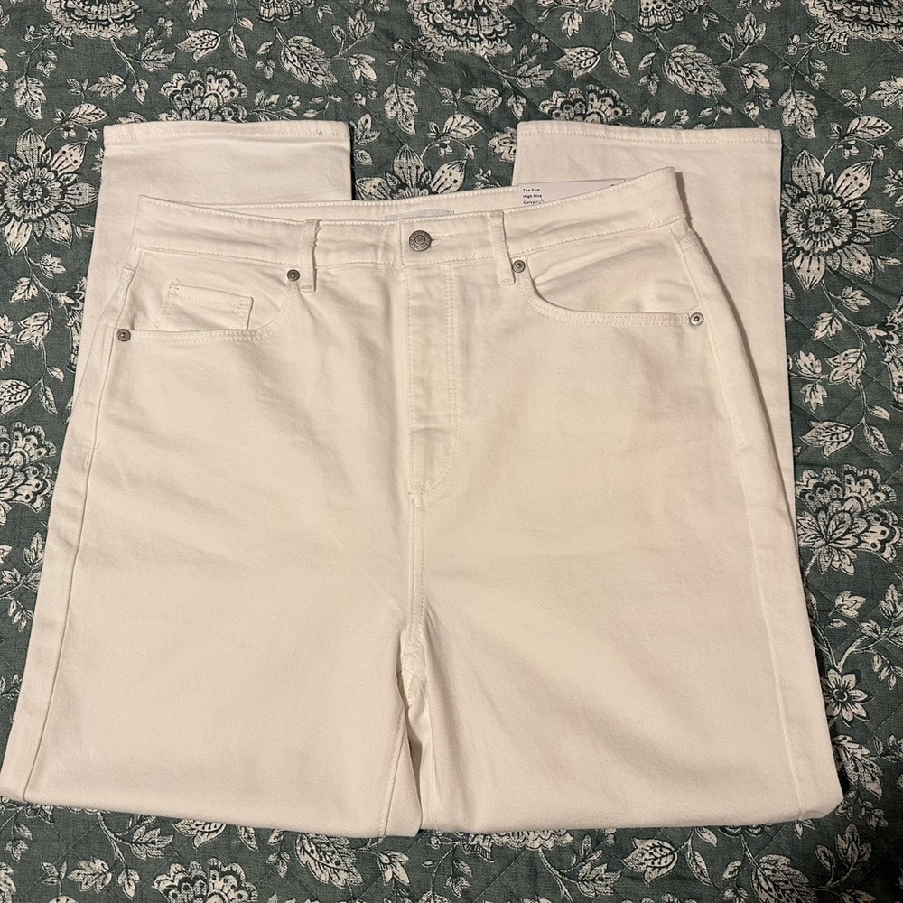 Loft “The Slim” White Jeans